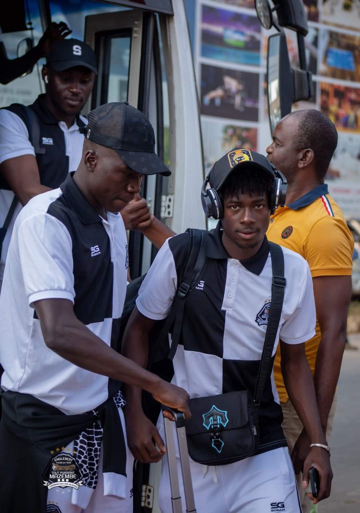 FCB Nyasa Big Bullets set for TP Mazembe show down 2 Ibhrahima Keita front and team depart DRC Congo to Lilongwe Photo TP Mazembe FB