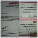 Certificates showing that Paramount Holdings Limited is the sole importer and seller of Yamaha products in Malawi