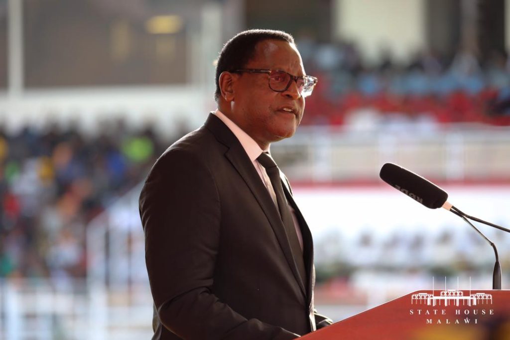 Chakwera hails late Geingob as a great freedom fighter 1 Chakwera making his Tribute to President Geingob in Namibia