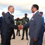 Chakwera is welcomed by the Veep, Chilima upon arrival from Zambia Pic, By Kondwani Magombo _ Mana