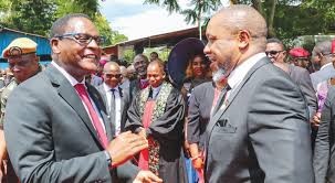 President Chakwera (left) and his vice Dr. Saulos Klaus Chilima were usually together during government events