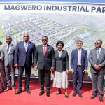 President Chakwera and other dignitaries pose for a photo after inspecting the site