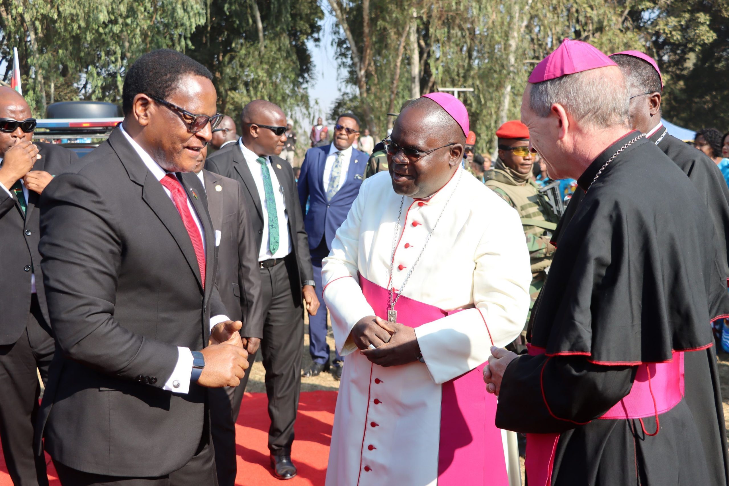 President Chakwera welcomed at the conference. Pic by Patricia Kapulula MANA scaled