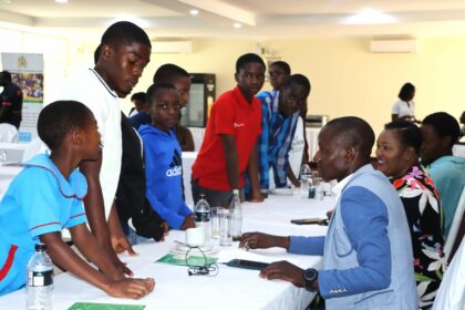 The children interacts with some of the participants at the validation engagement Pic. By Kondwani Magombo Mana