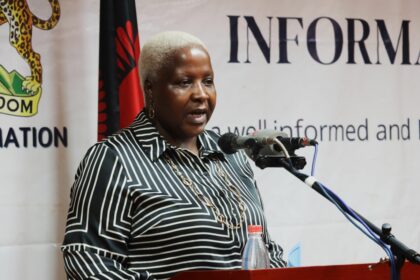 Minister of Health Khumbize Kandodo Chiponda L explains strides taken in her ministry since 2020 Pic. By Kondwani Magombo Mana