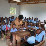 learners in a new classroom block pic by Roy Nkosi national development
