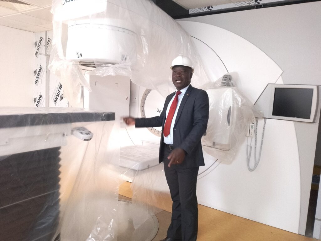 Cancer centre to help government save K3.4 billion per year 1 Kuyeri showing one of the radiotherapy machines Cancer centre