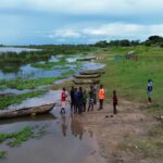 Some of the fishermen along the shores of the lagoon malawi elections